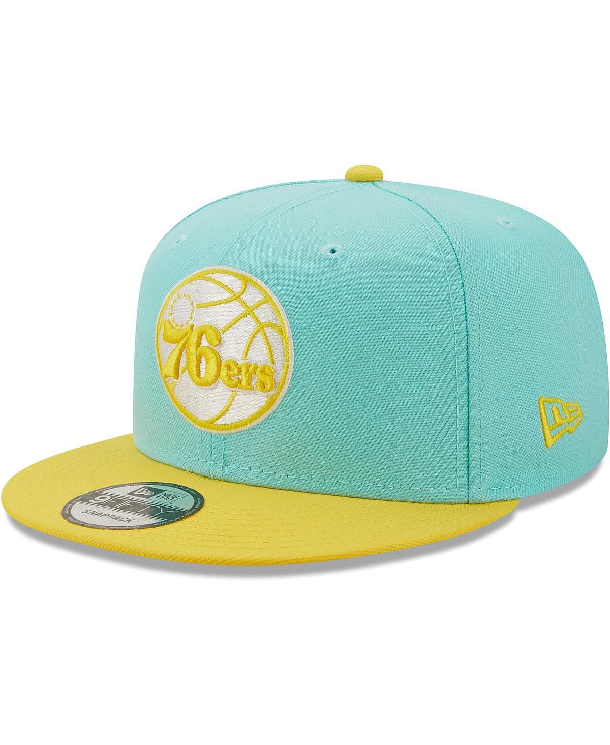 Мужская бирюзово-желтая шляпа Philadelphia 76Ers Color Pack 9Fifty Snapback New Era
Мужская бирюзово-желтая шляпа Philadelphia 76Ers Color Pack 9Fifty Snapback New Era