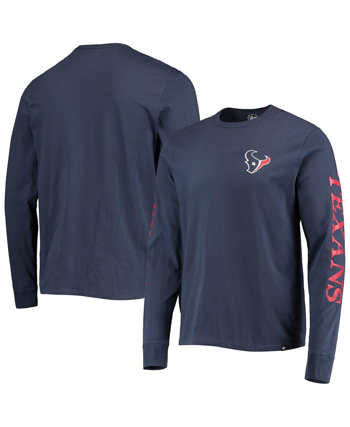 Мужская футболка с длинным рукавом '47 navy houston texans franklin '47 Brand, синий
Мужская футболка с длинным рукавом '47 navy houston texans franklin '47 Brand, синий