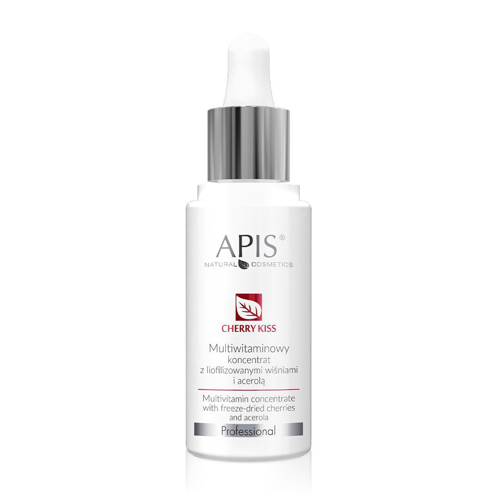 APIS Cherry Kiss поливитаминный концентрат с сублимированной вишней и ацеролой 30мл
APIS Cherry Kiss поливитаминный концентрат с сублимированной вишней и ацеролой 30мл
