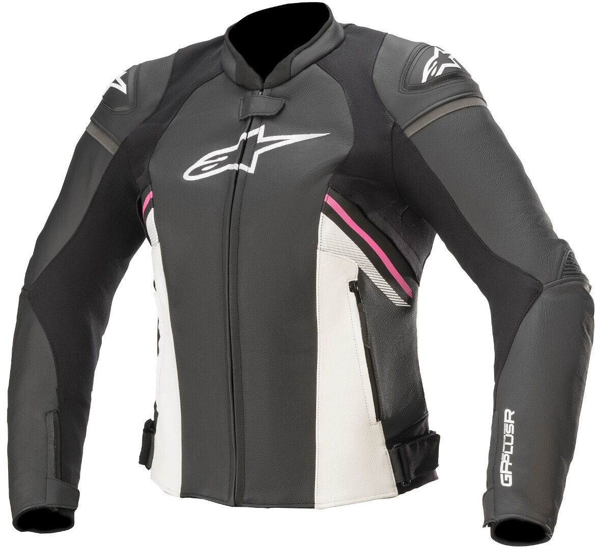 Alpinestars Stella GP Plus R V3 Дамы Мотоцикл Кожаная куртка, черный/белый/розовый
Alpinestars Stella GP Plus R V3 Дамы Мотоцикл Кожаная куртка, черный/белый/розовый