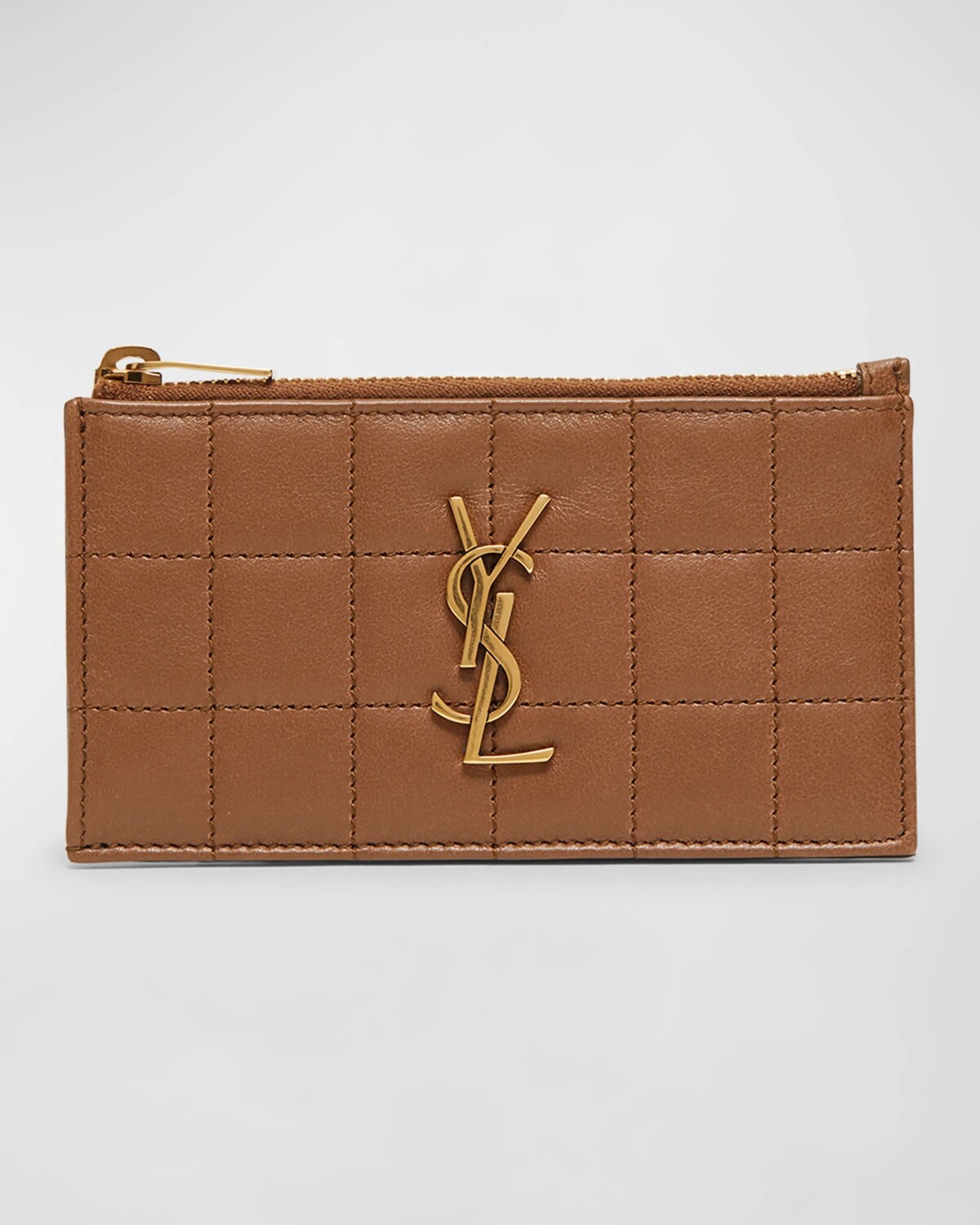 Чехол для карт Cassandre YSL на молнии из стеганой гладкой кожи Saint Laurent, цвет Fox
Чехол для карт Cassandre YSL на молнии из стеганой гладкой кожи Saint Laurent, цвет Fox