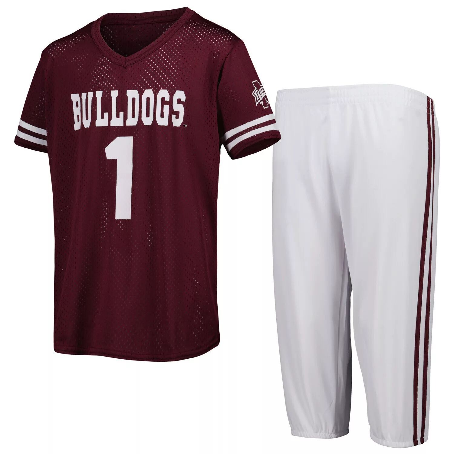 Комплект футбольной футболки и брюк Youth Colosseum Maroon/White Mississippi State Bulldogs Colosseum
Комплект футбольной футболки и брюк Youth Colosseum Maroon/White Mississippi State Bulldogs Colosseum