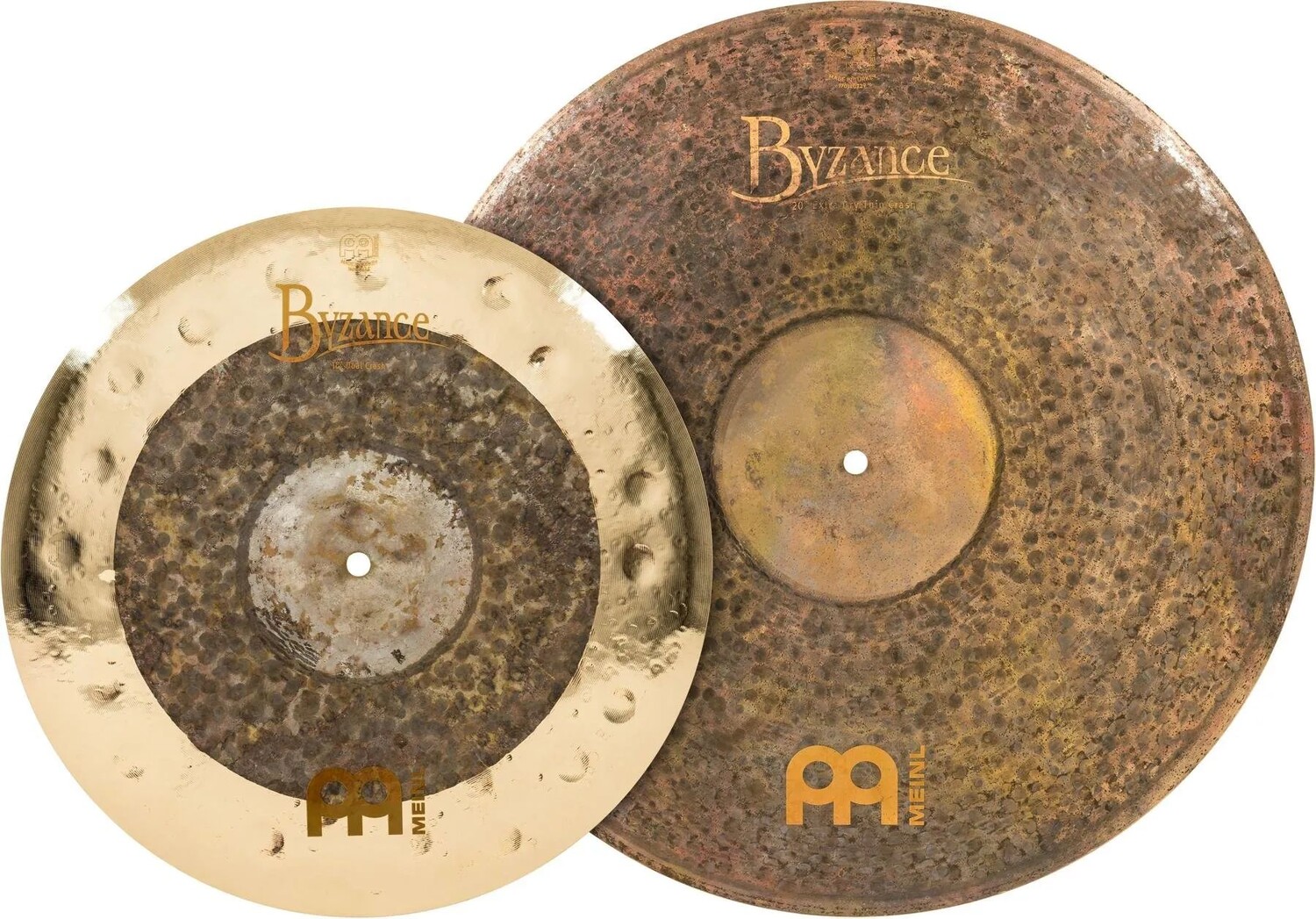 Тарелки Meinl Byzance Mixed Crash Pack — 16-дюймовые двойные и 20-дюймовые, Raw/Brilliant и Thin Extra Dry
Тарелки Meinl Byzance Mixed Crash Pack — 16-дюймовые двойные и 20-дюймовые, Raw/Brilliant и Thin Extra Dry