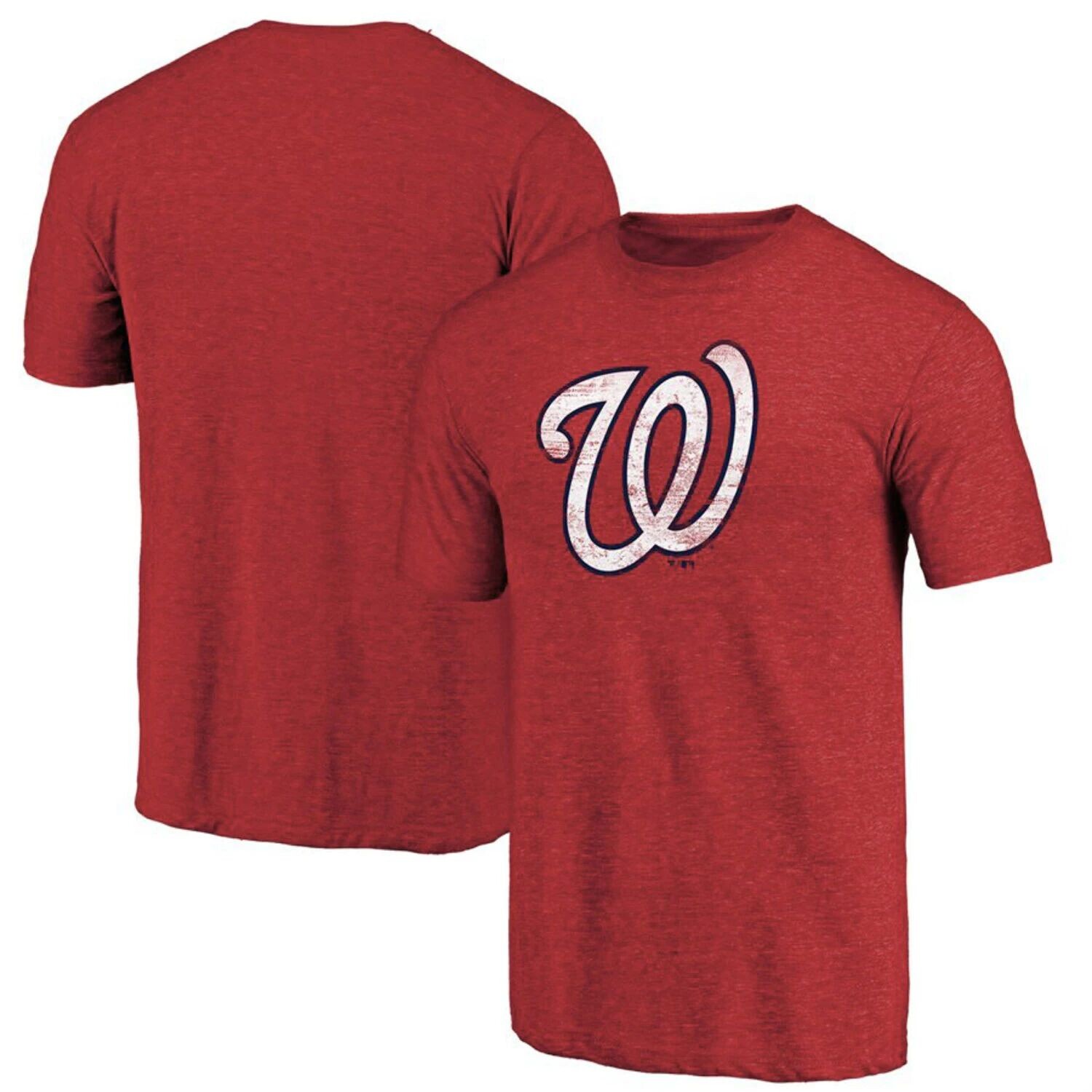 Мужская красная футболка Washington Nationals с официальным логотипом Tri-Blend Fanatics, Красный
Мужская красная футболка Washington Nationals с официальным логотипом Tri-Blend Fanatics, Красный