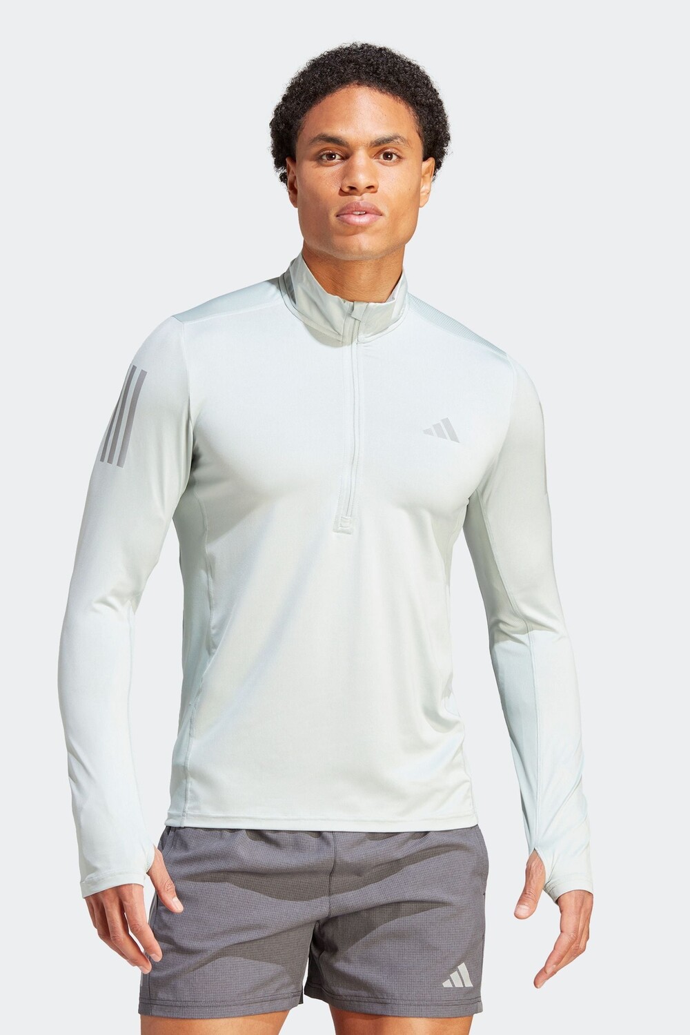 Толстовка Performance Own the Run с молнией 1/4 и длинными рукавами adidas, серый
Толстовка Performance Own the Run с молнией 1/4 и длинными рукавами adidas, серый