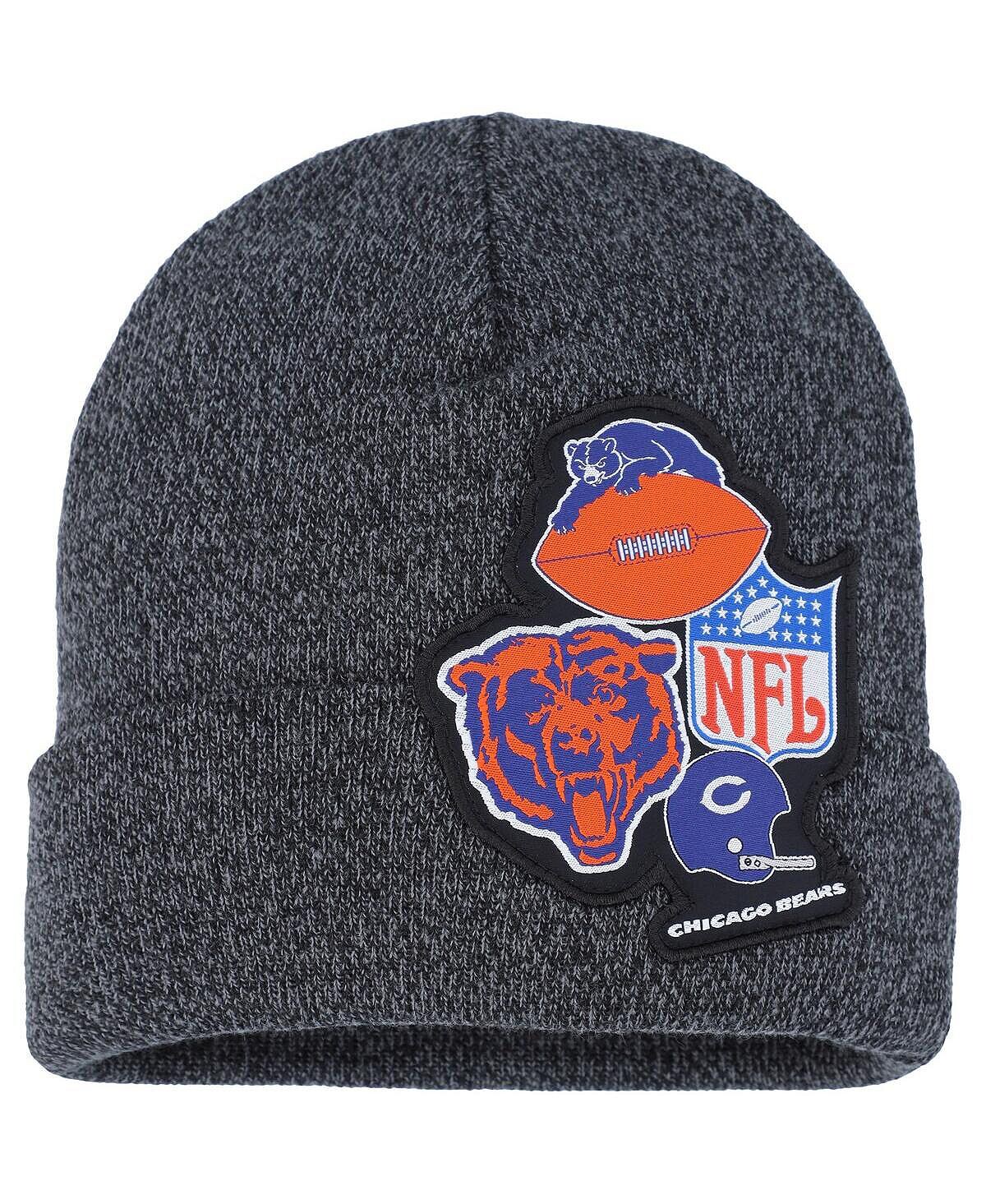 Черная вязаная шапка с логотипом и манжетами для мальчиков Chicago Bears XL Mitchell & Ness
Черная вязаная шапка с логотипом и манжетами для мальчиков Chicago Bears XL Mitchell & Ness