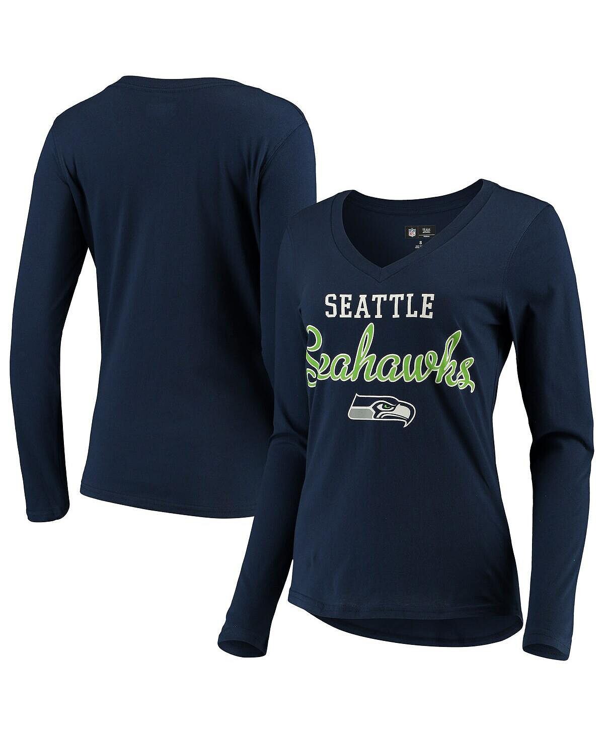 Женская темно-синяя футболка с v-образным вырезом и длинными рукавами Seattle Seahawks Post Season G-III 4Her by Carl Banks, темно-синий
Женская темно-синяя футболка с v-образным вырезом и длинными рукавами Seattle Seahawks Post Season G-III 4Her by Carl Banks, темно-синий