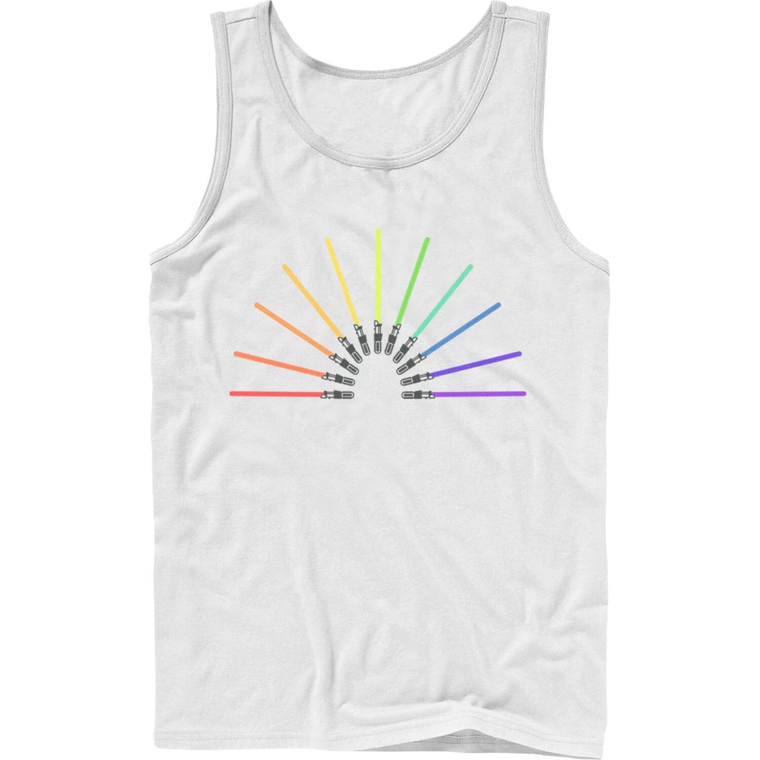 Мужская майка со световыми мечами Star Wars Pride Rainbow Licensed Character
Мужская майка со световыми мечами Star Wars Pride Rainbow Licensed Character