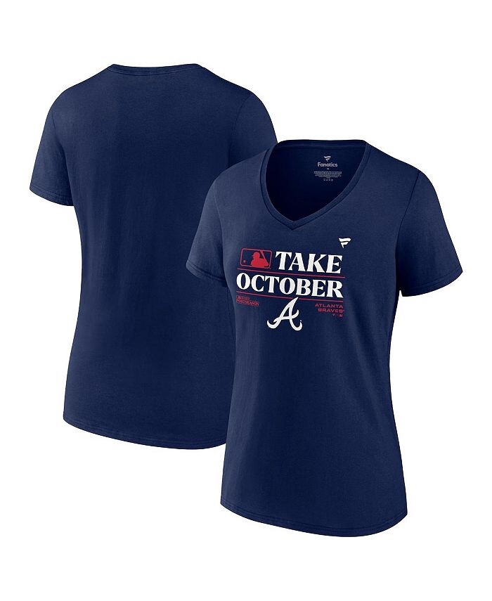 Женская темно-синяя футболка Atlanta Braves 2023 Post Season Locker Room с v-образным вырезом Fanatics, синий
Женская темно-синяя футболка Atlanta Braves 2023 Post Season Locker Room с v-образным вырезом Fanatics, синий