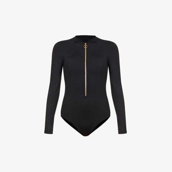 Купальник collective с длинными рукавами из эластичного переработанного нейлона Seafolly, черный
Купальник collective с длинными рукавами из эластичного переработанного нейлона Seafolly, черный