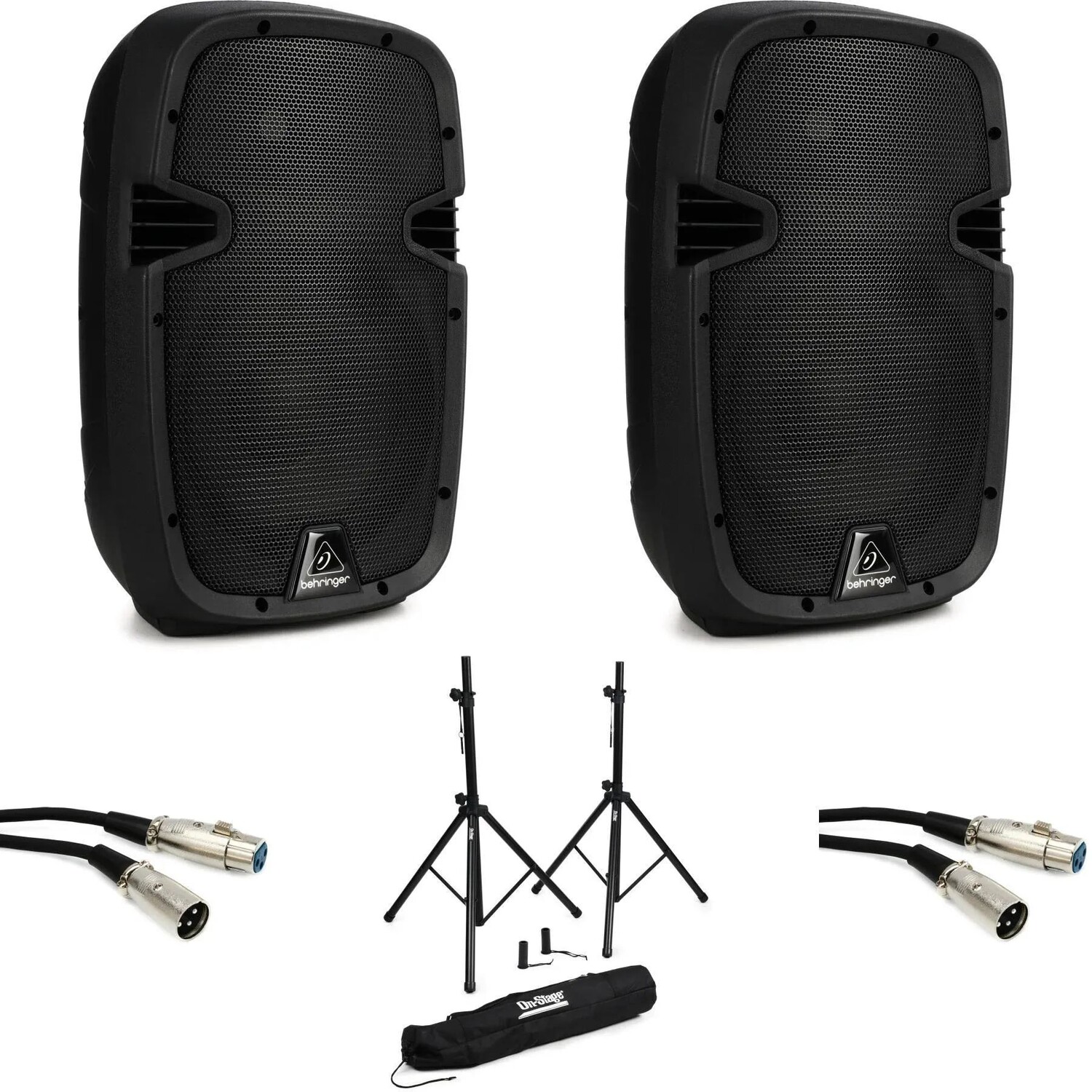 Пара 10-дюймовых активных динамиков Behringer PK110A мощностью 320 Вт с подставками и кабелями
Пара 10-дюймовых активных динамиков Behringer PK110A мощностью 320 Вт с подставками и кабелями