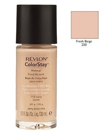 Тональный крем для комбинированной и жирной кожи, 250 Fresh Beige, 30 мл Revlon, ColorStay
Тональный крем для комбинированной и жирной кожи, 250 Fresh Beige, 30 мл Revlon, ColorStay
