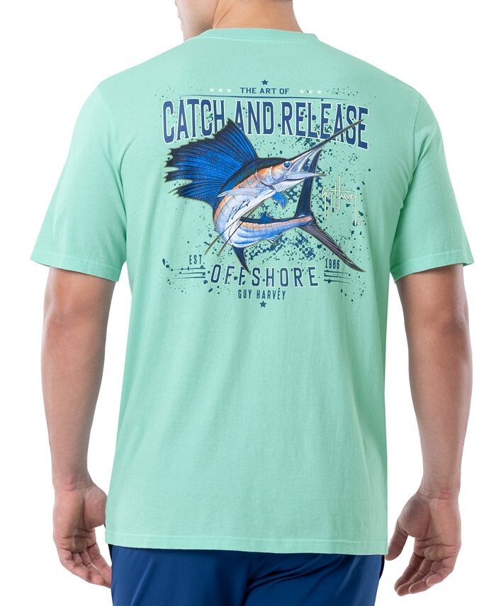 Мужская футболка с графическим карманом и логотипом Catch And Release Offshore Guy Harvey, синий
Мужская футболка с графическим карманом и логотипом Catch And Release Offshore Guy Harvey, синий