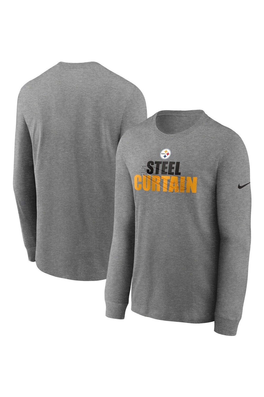 Футболка Nike с длинными рукавами Fanatics Pittsburgh Steelers Hyper Local Nike, серый
Футболка Nike с длинными рукавами Fanatics Pittsburgh Steelers Hyper Local Nike, серый