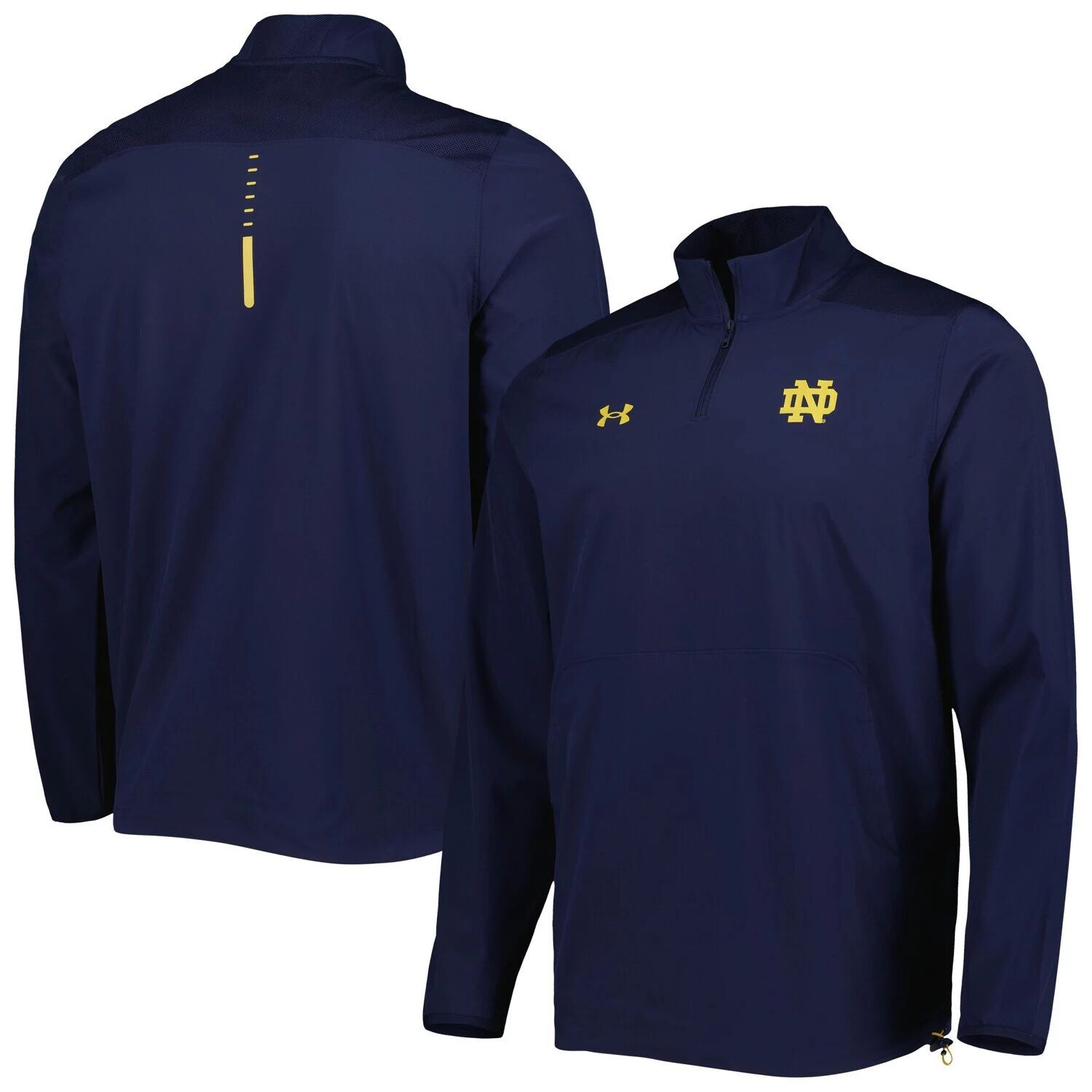 Мужская темно-синяя куртка Notre Dame Fighting Irish Motivate 2.0 с молнией в четверть Under Armour, Синий
Мужская темно-синяя куртка Notre Dame Fighting Irish Motivate 2.0 с молнией в четверть Under Armour, Синий