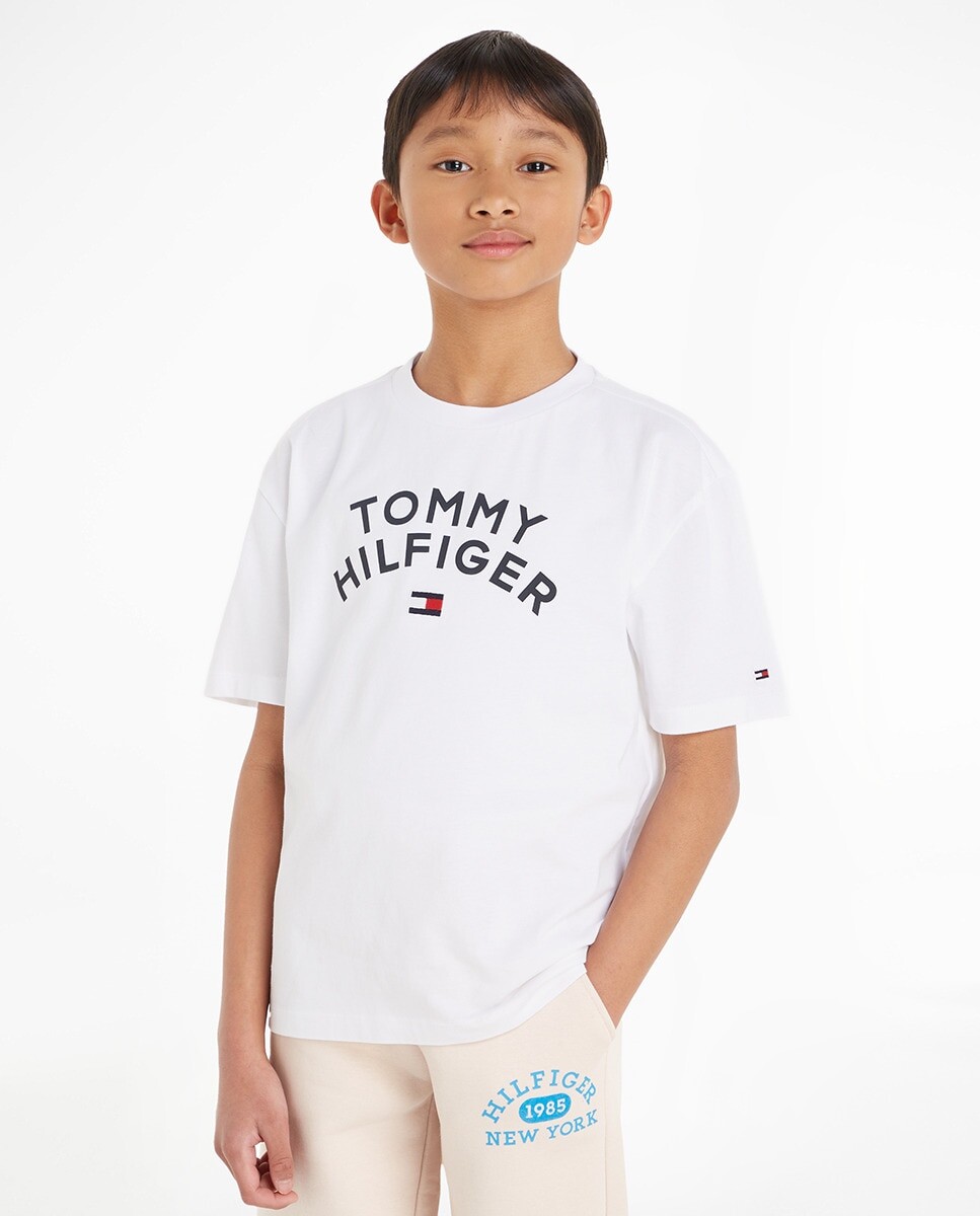 Футболка для мальчика с круглым вырезом и короткими рукавами Tommy Hilfiger, белый
Футболка для мальчика с круглым вырезом и короткими рукавами Tommy Hilfiger, белый