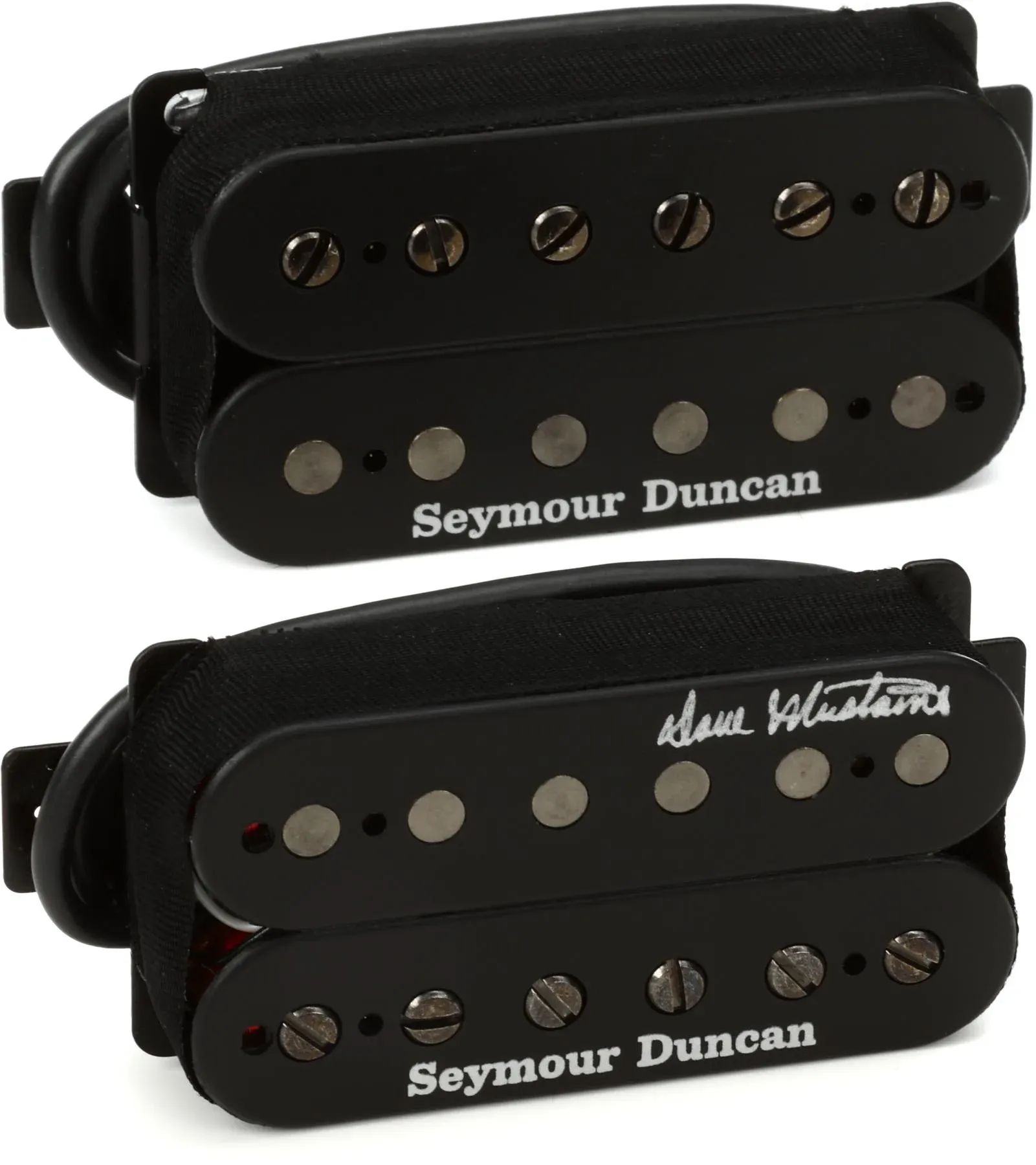 Набор звукоснимателей Seymour Duncan Dave Mustaine Thrash Factor Humbucker из двух частей - черный
Набор звукоснимателей Seymour Duncan Dave Mustaine Thrash Factor Humbucker из двух частей - черный