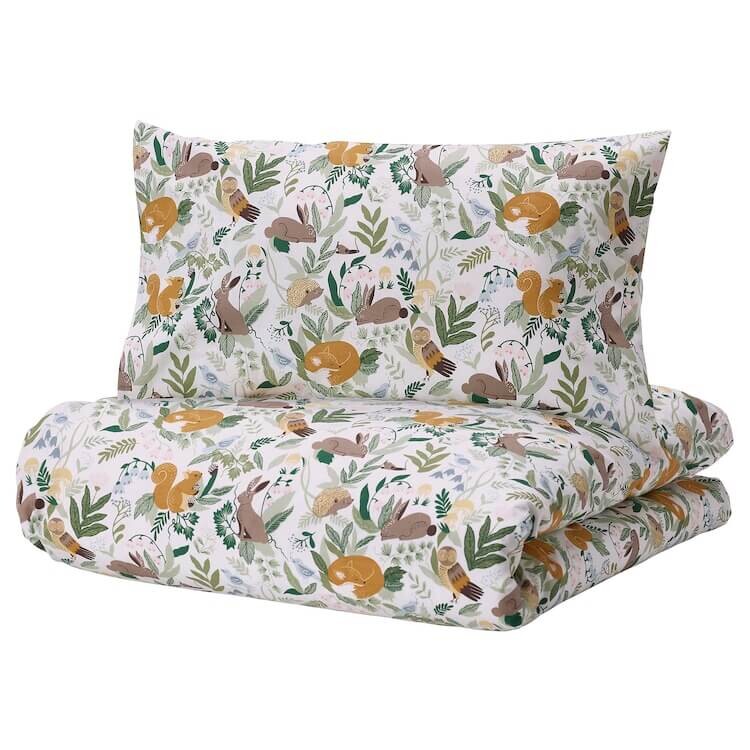 Комплект белья для детской кроватки Ikea Trolldom Forest Animal 140*70 , 3 предмета, мультиколор
Комплект белья для детской кроватки Ikea Trolldom Forest Animal 140*70 , 3 предмета, мультиколор