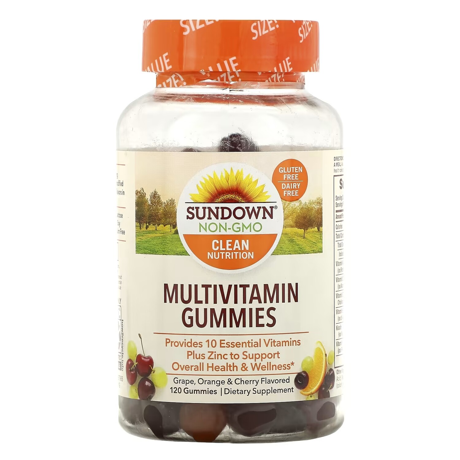 Sundown Naturals Мультивитаминные жевательные конфеты со вкусом винограда апельсина и вишни, 120шт
Sundown Naturals Мультивитаминные жевательные конфеты со вкусом винограда апельсина и вишни, 120шт