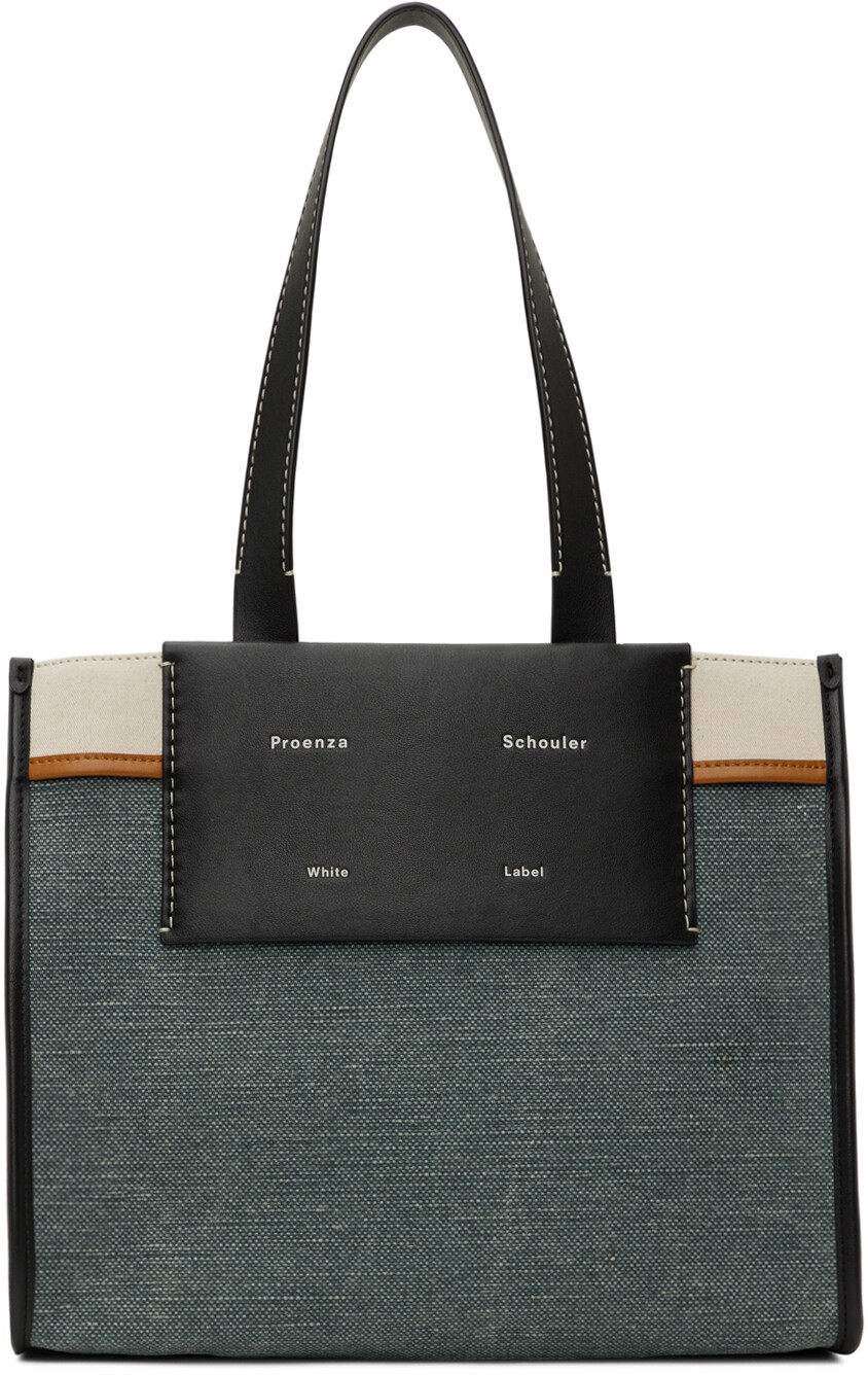 Синий - Большая объемная сумка с короткими ручками Morris Proenza Schouler White Label
Синий - Большая объемная сумка с короткими ручками Morris Proenza Schouler White Label