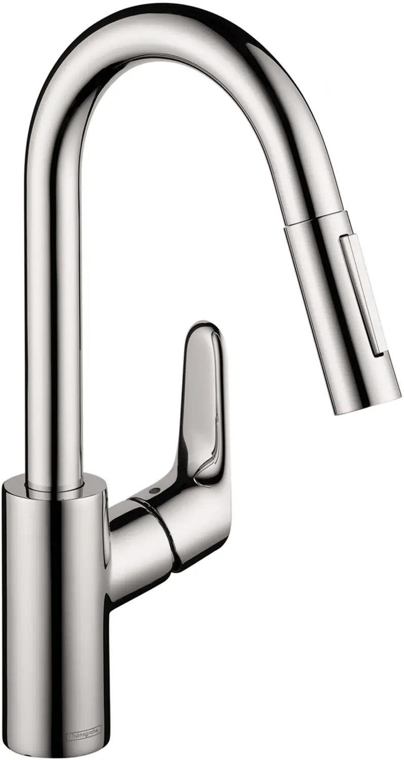 Выдвижной смеситель для кухни Hansgrohe Focus Prep с двумя распылителями, chrome
Выдвижной смеситель для кухни Hansgrohe Focus Prep с двумя распылителями, chrome