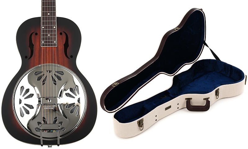 Резонатор Gretsch G9230 Bobtail с квадратным грифом из красного дерева — 2-цветная накладка на гриф Sunburst Padauk в комплекте с деревянным футляром Gator Journeyman Deluxe — футляр для резонатора
Резонатор Gretsch G9230 Bobtail с квадратным грифом из красного дерева — 2-цветная накладка на гриф Sunburst Padauk в комплекте с деревянным футляром Gator Journeyman Deluxe — футляр для резонатора