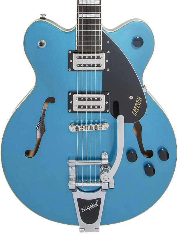 Gretsch G2622T Streamliner Центральный блок Double Cut с Bigsby - Riviera Blue G2622T Streamliner Center Block Double-Cut with Bigsby -
Gretsch G2622T Streamliner Центральный блок Double Cut с Bigsby - Riviera Blue G2622T Streamliner Center Block Double-Cut with Bigsby -