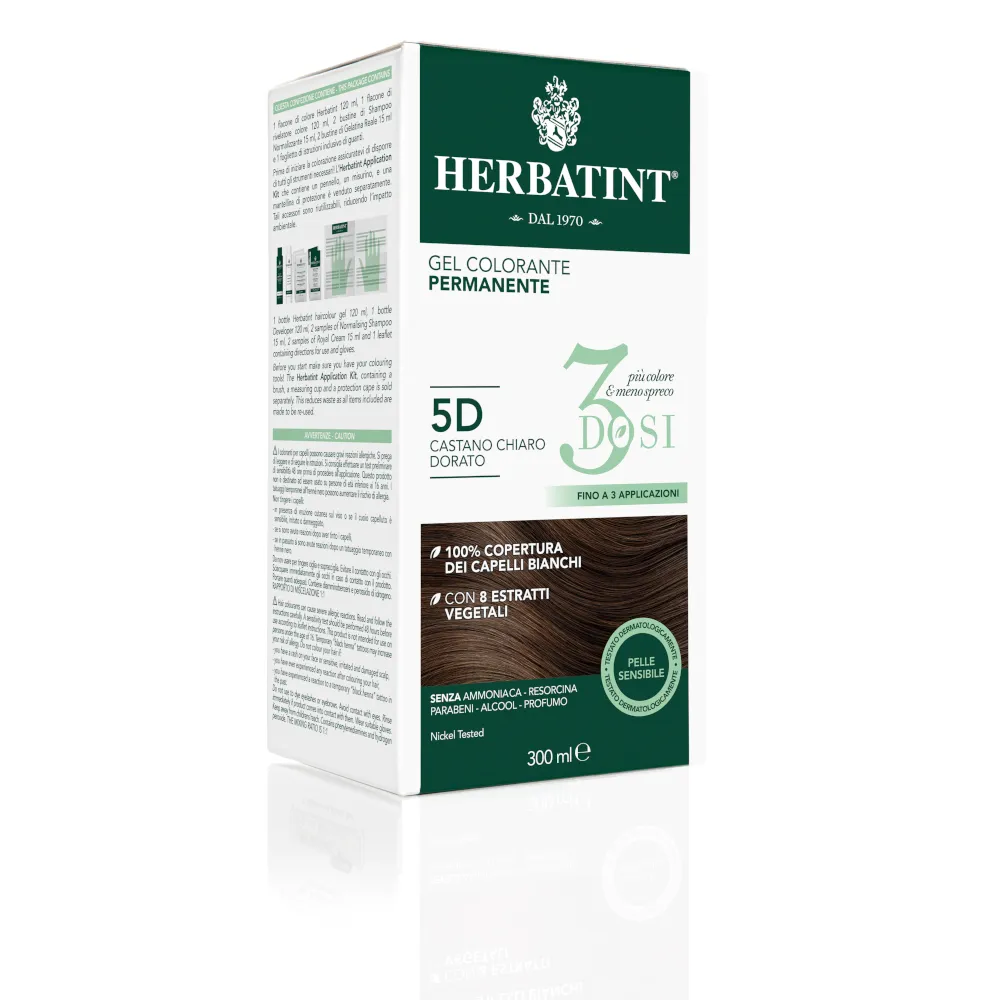 Перманентная краска-гель для волос Herbatint 3Dose 5D Светло-золотисто-коричневый 300 мл
Перманентная краска-гель для волос Herbatint 3Dose 5D Светло-золотисто-коричневый 300 мл
