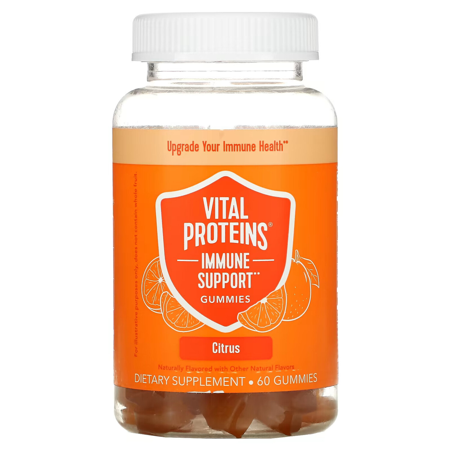 Vital Proteins, Жевательные таблетки для поддержки иммунитета, цитрусовые, 60 жевательных таблеток
Vital Proteins, Жевательные таблетки для поддержки иммунитета, цитрусовые, 60 жевательных таблеток