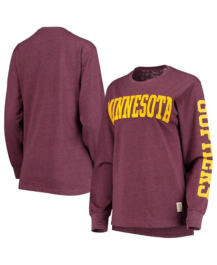 Женская темно-бордовая футболка с длинным рукавом Minnesota Golden Gophers Two-Hit Canyon Pressbox, красный
Женская темно-бордовая футболка с длинным рукавом Minnesota Golden Gophers Two-Hit Canyon Pressbox, красный