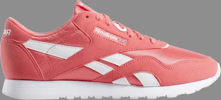 Кроссовки classic nylon color 'bright rose' Reebok, розовый 
Кроссовки classic nylon color 'bright rose' Reebok, розовый