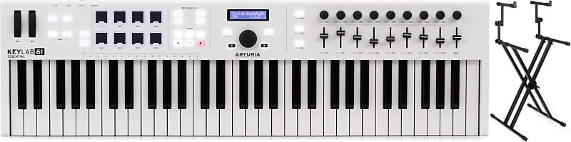 Arturia KeyLab Essential 61 61-клавишный контроллер клавиатуры в комплекте с Gator Frameworks GFW-KEY-5100X Deluxe 2-уровневая подставка для клавиатуры X-Style Arturia + Gator Frameworks 230531=1 GFW-KEY-5100X=1
Arturia KeyLab Essential 61 61-клавишный контроллер клавиатуры в комплекте с Gator Frameworks GFW-KEY-5100X Deluxe 2-уровневая подставка для клавиатуры X-Style Arturia + Gator Frameworks 230531=1 GFW-KEY-5100X=1