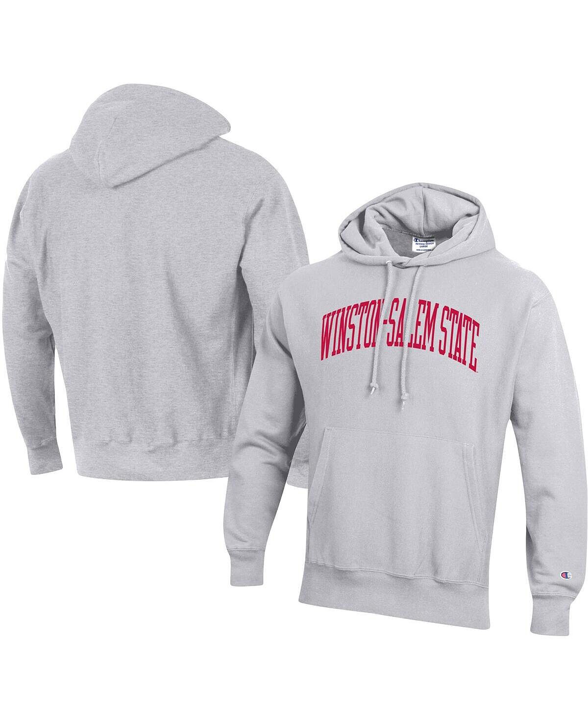 Мужская серая толстовка с капюшоном winston-salem state rams tall arch pullover Champion, серый
Мужская серая толстовка с капюшоном winston-salem state rams tall arch pullover Champion, серый