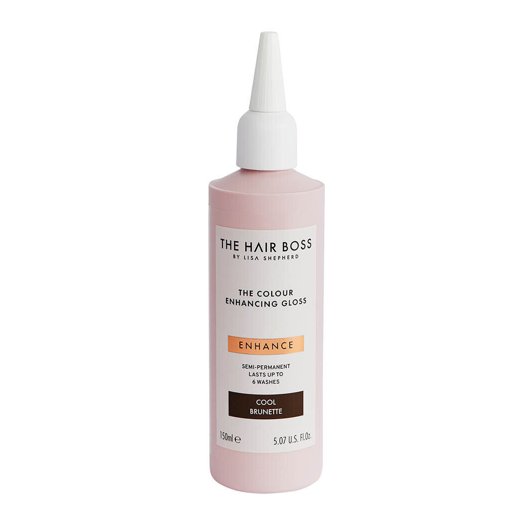 The Hair Boss The Colour Enhancing Gloss хайлайтер, мелирующий темный оттенок волос Cool Brunette, 150 мл
The Hair Boss The Colour Enhancing Gloss хайлайтер, мелирующий темный оттенок волос Cool Brunette, 150 мл