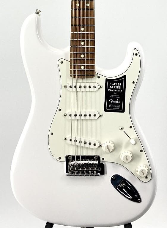 Fender Player Series Stratocaster Pau Ferro Гриф Polar White Серийный номер:MX22158982
Fender Player Series Stratocaster Pau Ferro Гриф Polar White Серийный номер:MX22158982