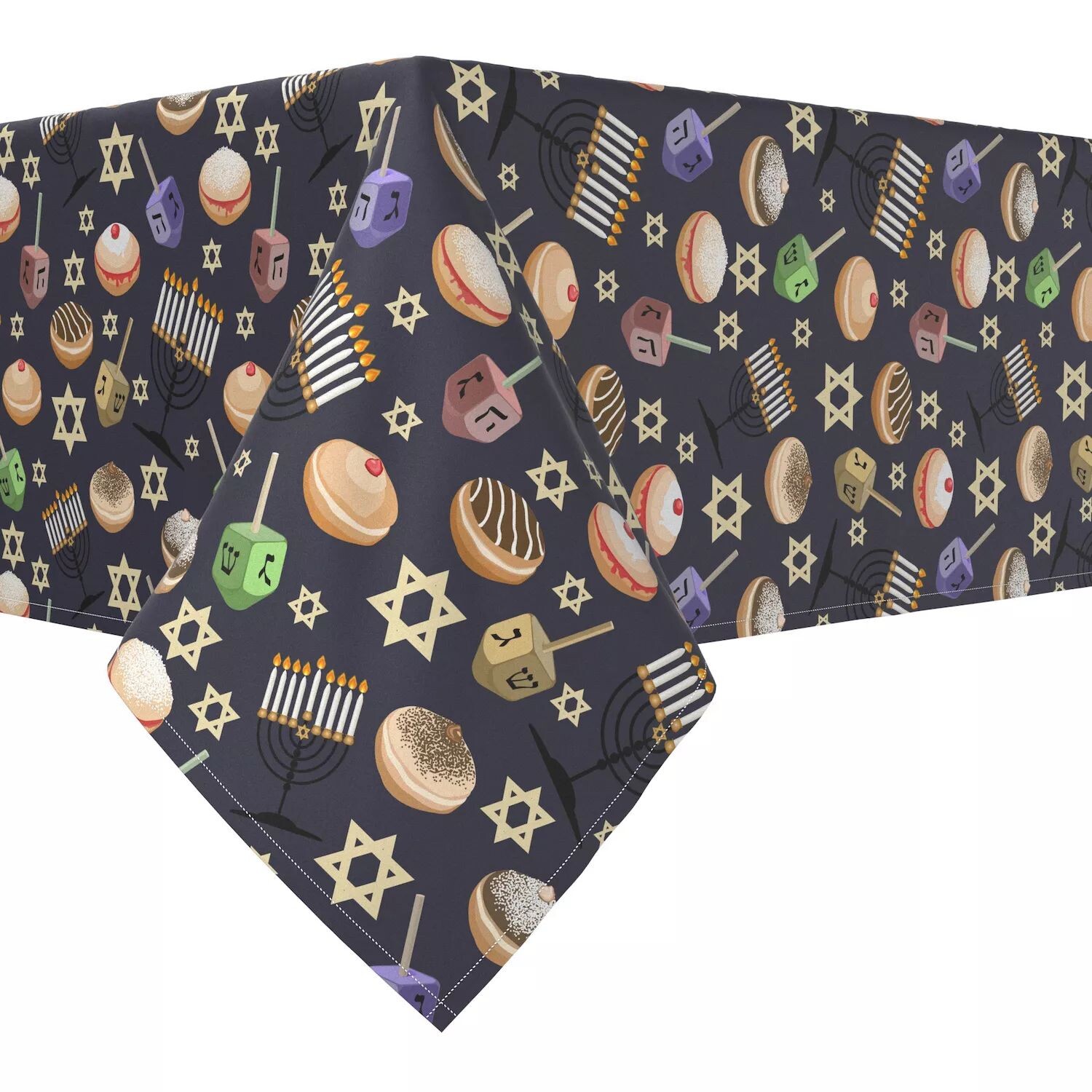 Прямоугольная скатерть, 100% полиэстер, 60x120 дюймов Dreidel Delightfulness
Прямоугольная скатерть, 100% полиэстер, 60x120 дюймов Dreidel Delightfulness