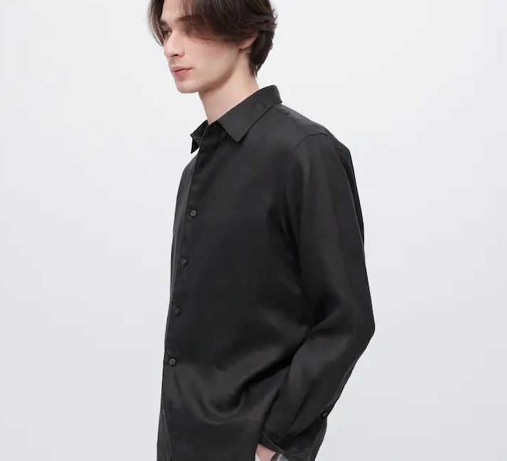 Рубашка классического кроя из льна премиум-класса Uniglo Premium Linen Regular Fit, черный
Рубашка классического кроя из льна премиум-класса Uniglo Premium Linen Regular Fit, черный