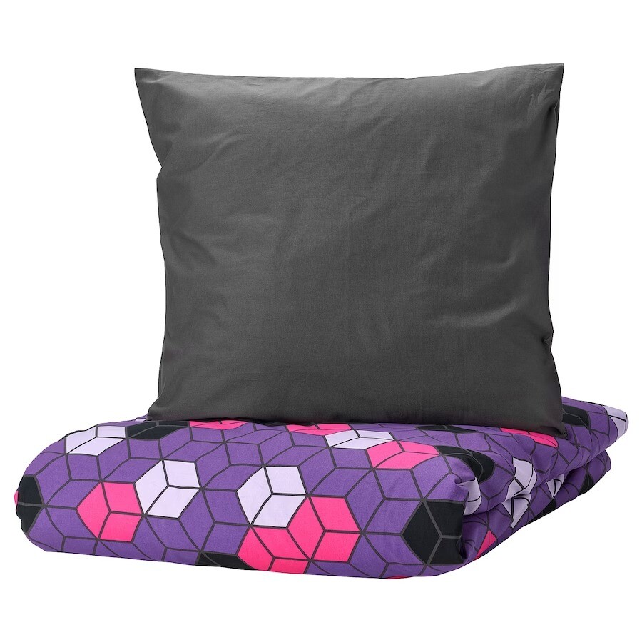 Комплект пододеяльник и наволочка Ikea Blaskata, 2 предмета, мультиколор, 140x200/80x80 см
Комплект пододеяльник и наволочка Ikea Blaskata, 2 предмета, мультиколор, 140x200/80x80 см