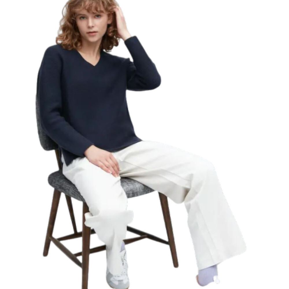 Джемпер вязаный бесшовный из хлопка с v-образным вырезом Uniqlo 3d Knit Seamless Cotton Blend V Neck, темно-синий
Джемпер вязаный бесшовный из хлопка с v-образным вырезом Uniqlo 3d Knit Seamless Cotton Blend V Neck, темно-синий