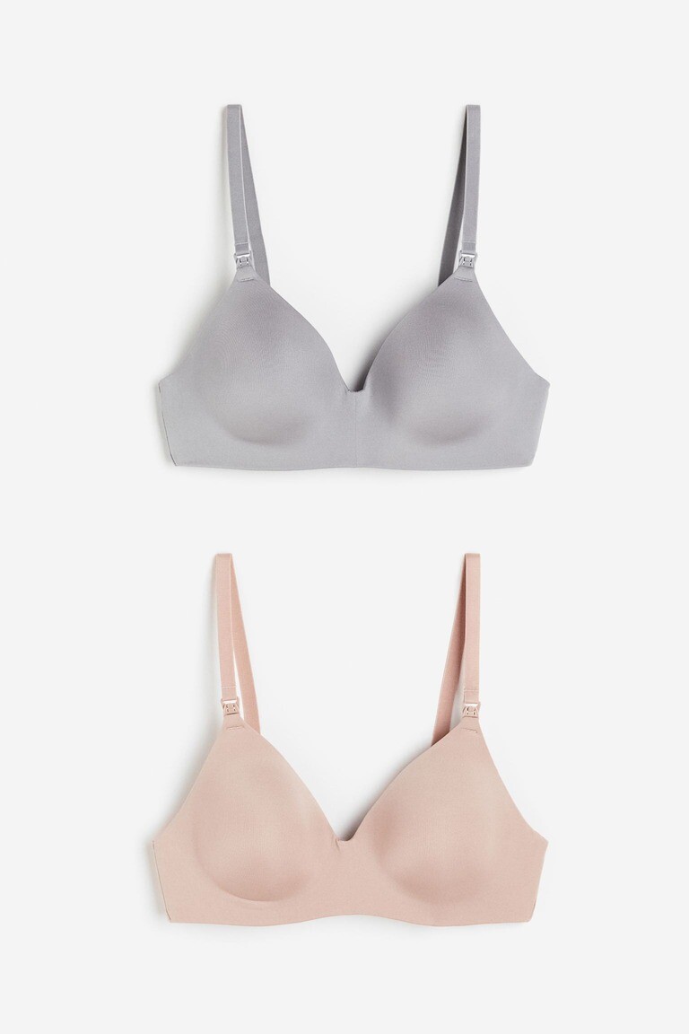 Бюстгальтер для кормления с мягкой подкладкой H&M 2 шт., светло-серый\светло-розовый
Бюстгальтер для кормления с мягкой подкладкой H&M 2 шт., светло-серый\светло-розовый