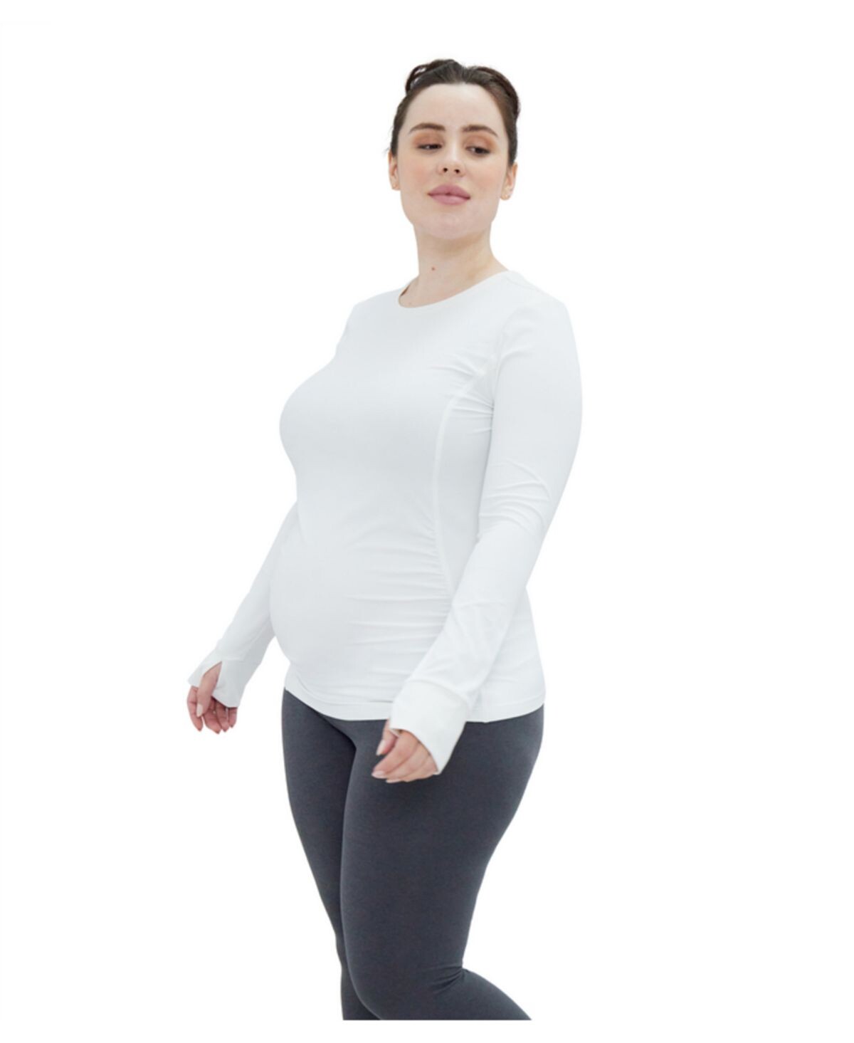 Женская футболка Active в рубчик с длинными рукавами для беременных Ingrid + Isabel, белый
Женская футболка Active в рубчик с длинными рукавами для беременных Ingrid + Isabel, белый