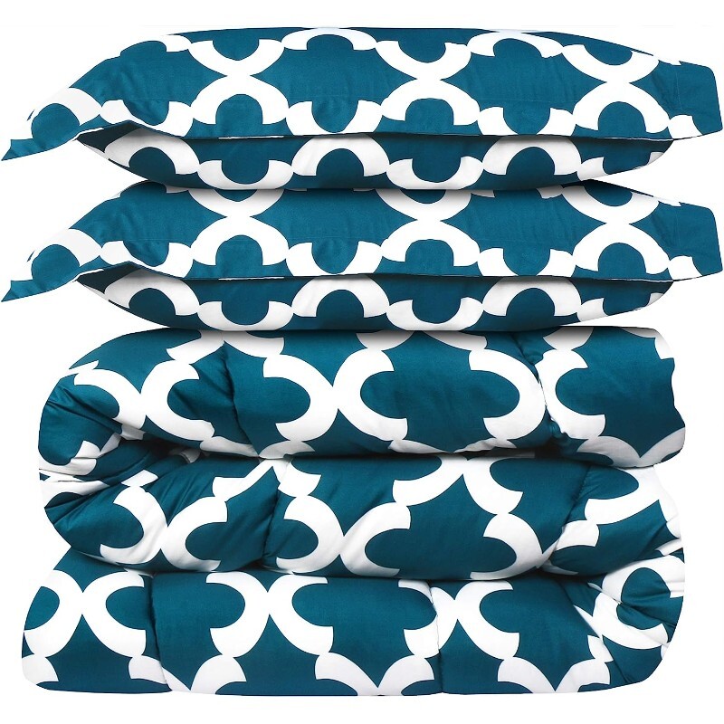Комплект двуспального постельного белья Utopia Bedding Queen, 3 предмета, бирюзовый/белый
Комплект двуспального постельного белья Utopia Bedding Queen, 3 предмета, бирюзовый/белый