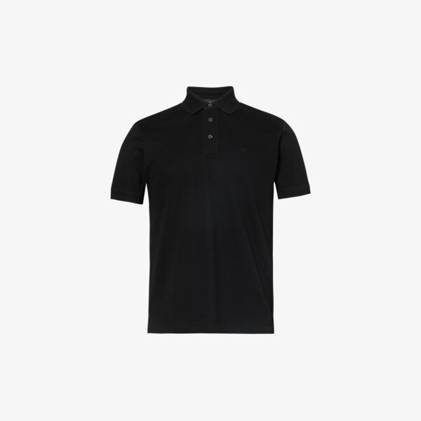 Рубашка-поло из хлопка с короткими рукавами и вышитым логотипом Emporio Armani, цвет nero
Рубашка-поло из хлопка с короткими рукавами и вышитым логотипом Emporio Armani, цвет nero