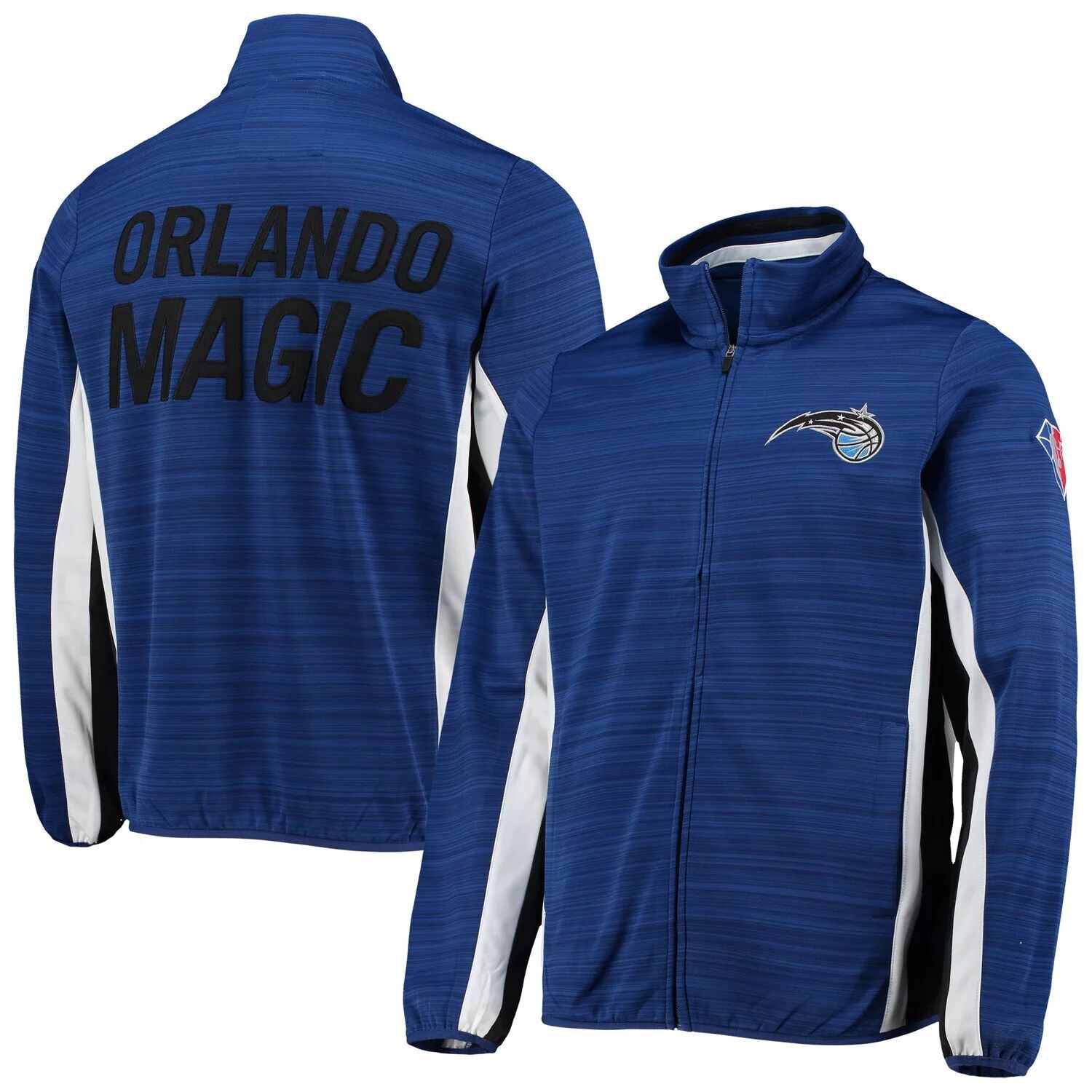 Мужская спортивная куртка Carl Banks Blue Orlando Magic 75th Anniversary Power Forward Space-Dye с молнией во всю длину G-III
Мужская спортивная куртка Carl Banks Blue Orlando Magic 75th Anniversary Power Forward Space-Dye с молнией во всю длину G-III