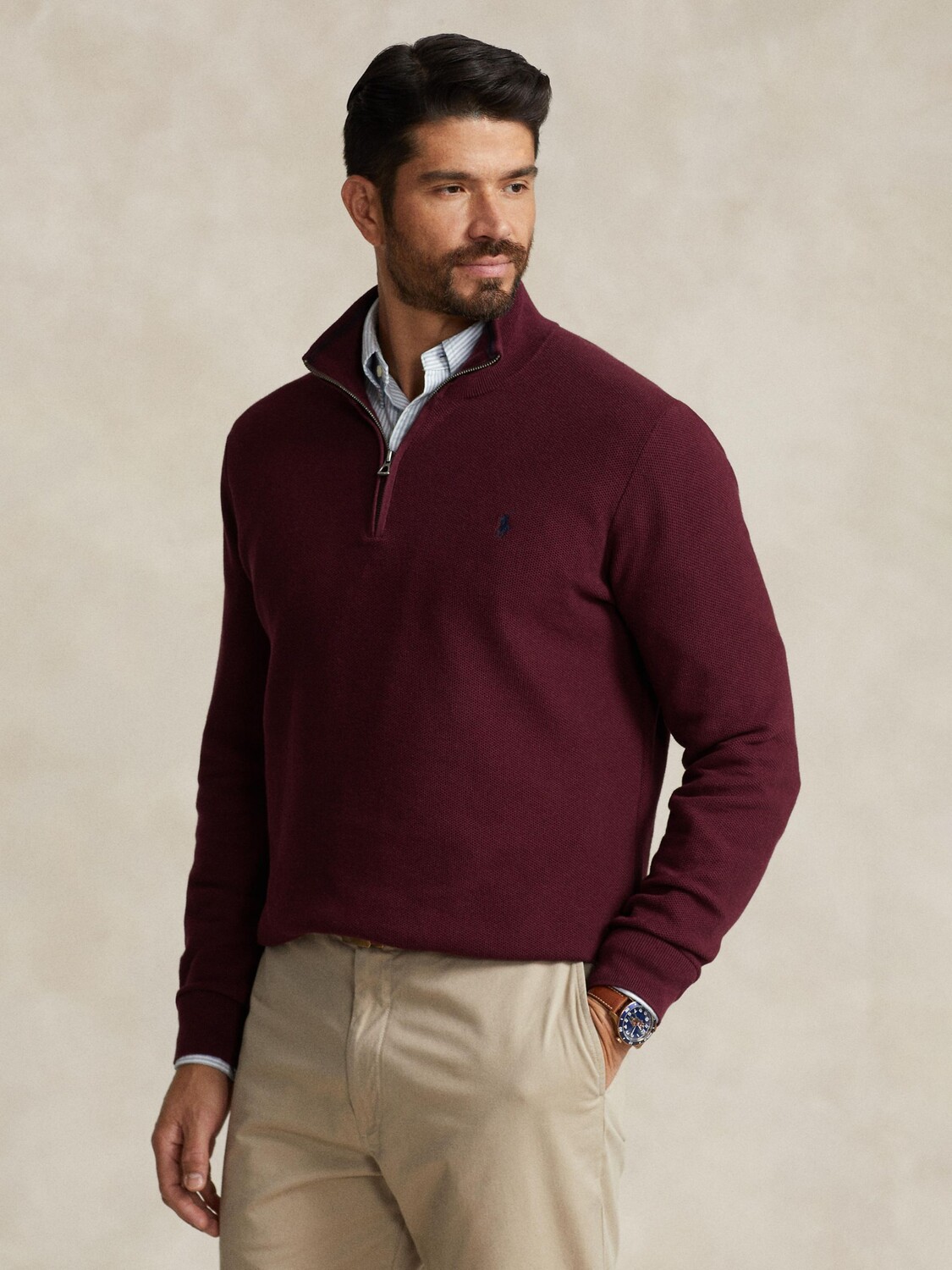 Джемпер Polo Big & Tall с длинными рукавами и полумолнией до половины Ralph Lauren, красный
Джемпер Polo Big & Tall с длинными рукавами и полумолнией до половины Ralph Lauren, красный