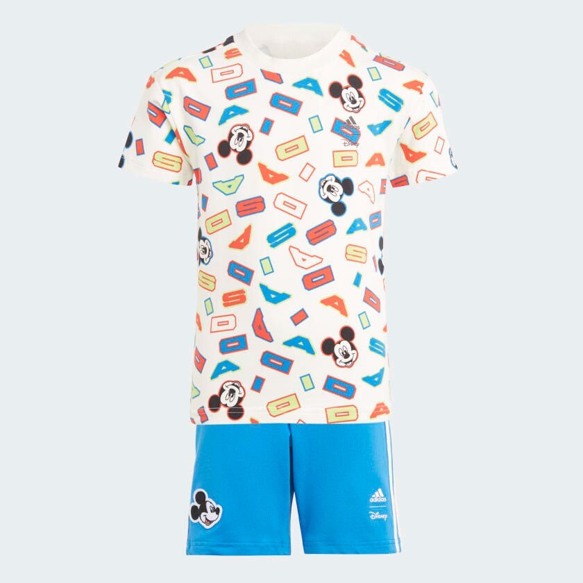 Детский комплект Adidas х Disney Mickey Mouse Tee And Shorts, 2 предмета, белый/мультиколор
Детский комплект Adidas х Disney Mickey Mouse Tee And Shorts, 2 предмета, белый/мультиколор