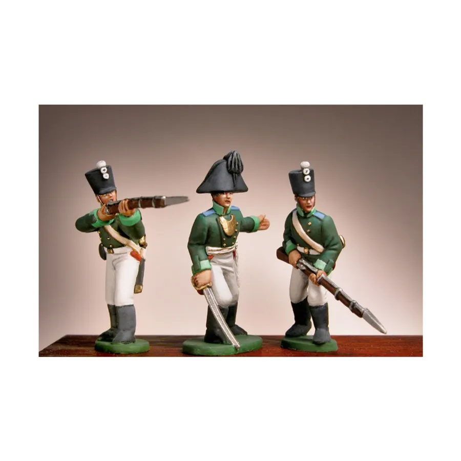 Русский офицер, пехотная стрельба и наступающая пехота, Battle of Austerlitz Moulds (25mm)
Русский офицер, пехотная стрельба и наступающая пехота, Battle of Austerlitz Moulds (25mm)