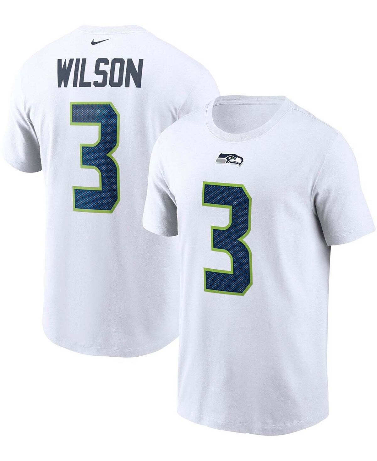 Мужская белая футболка Russell Wilson Seattle Seahawks с именем и номером Nike, Белый
Мужская белая футболка Russell Wilson Seattle Seahawks с именем и номером Nike, Белый