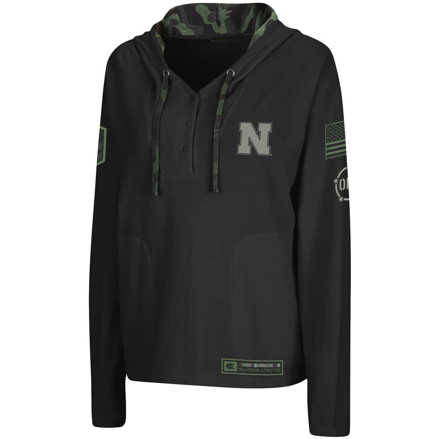 Женский Colosseum Black Nebraska Huskers OHT Military Appreciation Thermal Henley пуловер с v-образным вырезом, толстовка Colosseum
Женский Colosseum Black Nebraska Huskers OHT Military Appreciation Thermal Henley пуловер с v-образным вырезом, толстовка Colosseum