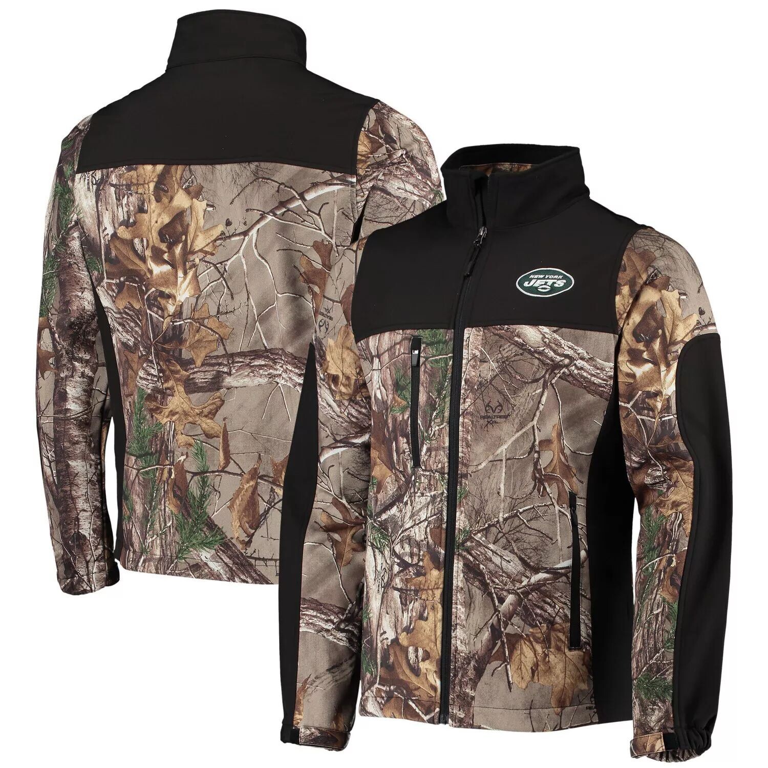 Мужская куртка Dunbrooke Realtree Camo/Black New York Jets Circle Hunter Softshell с молнией во всю длину
Мужская куртка Dunbrooke Realtree Camo/Black New York Jets Circle Hunter Softshell с молнией во всю длину